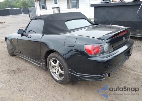 2000 Honda S2000 z USA, uszkodzony, nr VIN JHMAP1145YT005369